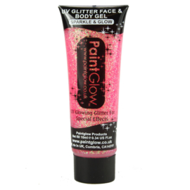 UV glitter face & body gel | champagne pink