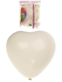 ballon | hart wit helium