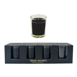 Votief Kaars L Set 4 zwart