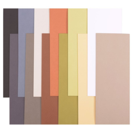 Florence • Cardstock papier Glad 11,4x30,5cm Earth tones