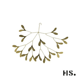 mistletoe hanger goud