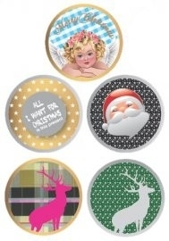 kerst stickers