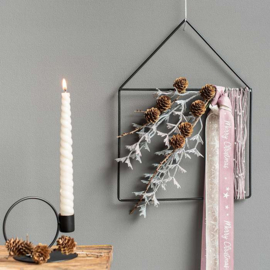 metalen frame huisje zwart