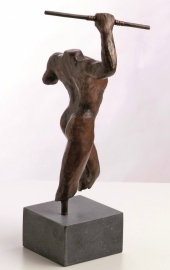 Griekse strijder - bronzen beeld