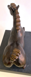 'Les Heureux'  bronzen beeld paardentorso