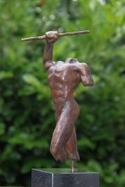 Griekse strijder - bronzen beeld