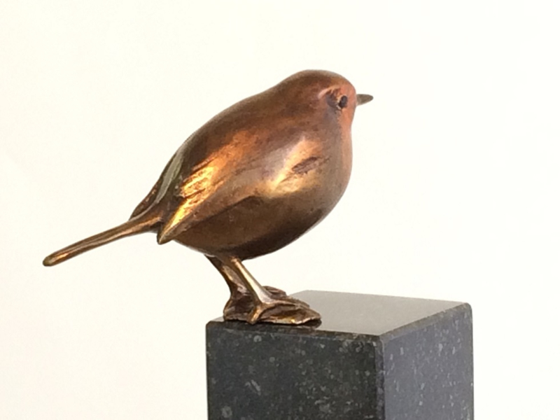 Oppervlakte bezig Leraren dag Geliefd roodborstje - brons | Bronzen beelden Vogels | mooibrons
