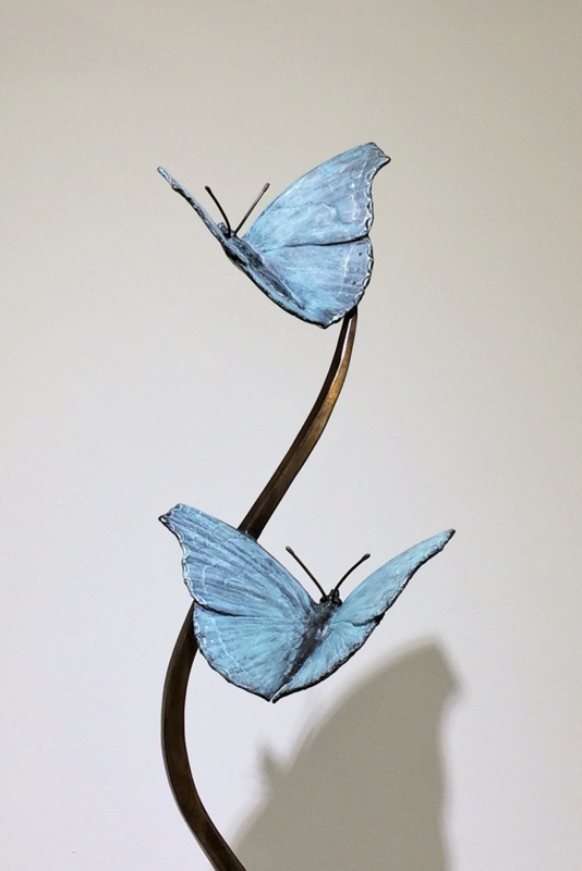 Omhoogvliegende vlinders - brons