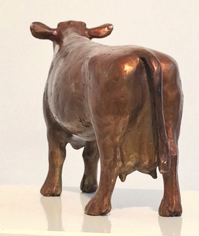 Doe mijn best organiseren Lang Bronzen beeld - Fleckvieh koe | Andere dieren van brons | mooibrons