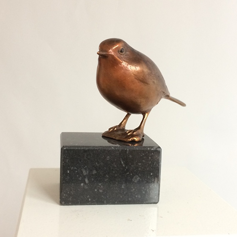 Bronzen beelden vogels