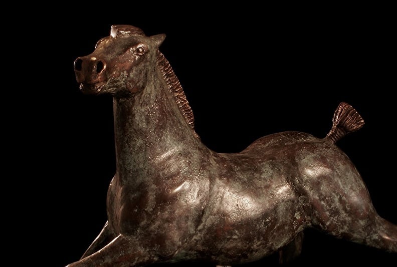 Bronzen beelden paarden