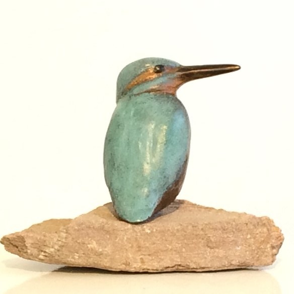 Bronzen beeld vogel cadeau