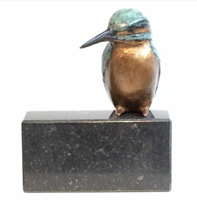 Bronze sculpture kingfisher