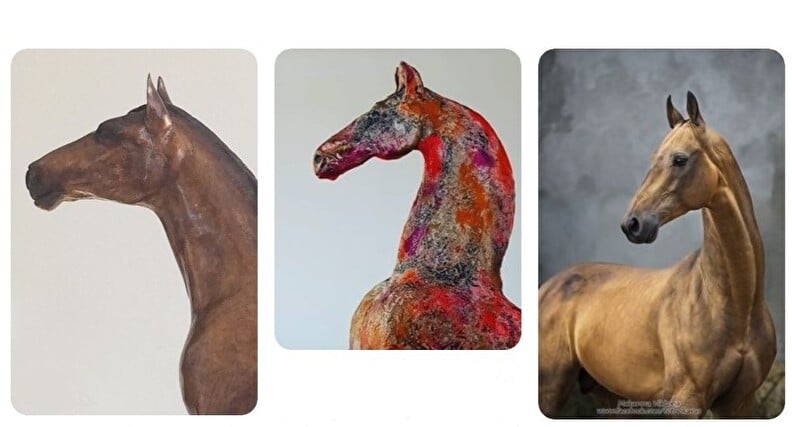 Beautiful horses in art