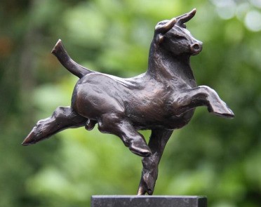 bronzen beeld jubileum - stier