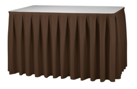 Tafelrok Boxpleat 73 cm hoog bruin