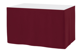 Tafelrok Ongeplooid 73 cm hoog bordeaux