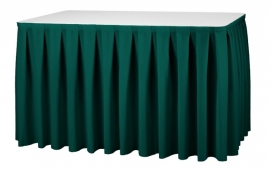 Tafelrok Boxpleat 73 cm hoog groen