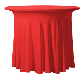 Tafelhoes Wave Bistro ø85 cm Rood