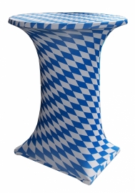 Statafelhoes Samba Oktoberfest blauw wit 80 - 90 cm