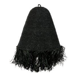 Hanglamp Raffia zwart Mojo S