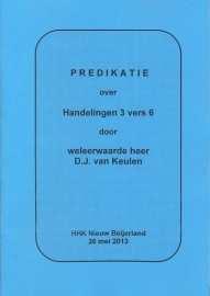 Keulen, D.J. van-Predikatie over Handelingen 3 vers 6 (nieuw)