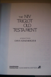 Kohlenberger, John R. (introduction)-The NIV Triglot Old Testament