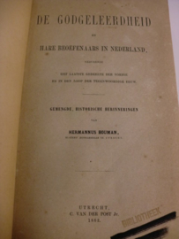 Bouman, Hermannus-De Godgeleerdheid en hare beoefenaars in Nederland