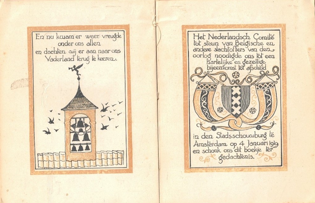 Herinneringsboekje aan het verblijf in Nederland tijdens den Wereldoorlog 1914-1919