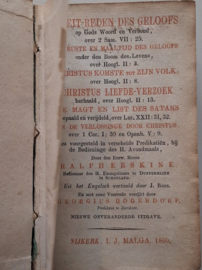 Erskine, Ralph-Pleit-Reden des Geloofs e.a.