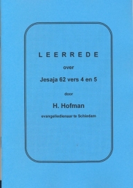 Hofman, Ds. H.-Leerrede over Jesaja 62 vers 4 en 5