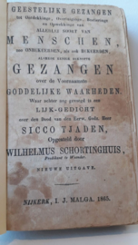 Schortinghuis, Wilhelmus-Geestelijke Gezangen