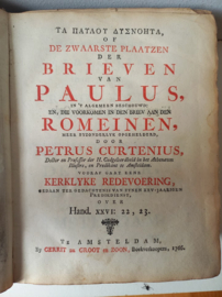 Curtenius, Petrus-Brieven van Paulus aan den Romeinen