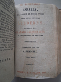 Groenewegen, Joh.-Verzameling predikatien - De Lofzangen Israels