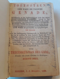 Groe, Theodorus van der-Toetssteen der ware en valsche genade