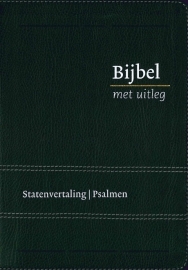 Bijbel met uitleg in Statenvertaling-Flexibele band, zwart, klein formaat (nieuw)