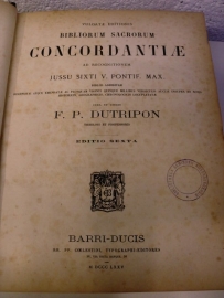 Dutripon, F.P.-Vulgatae Editionis Bibliorum Sacrorum Concordantieae