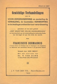 Burmannus, Franciscus-Gewichtige Verhandelingen