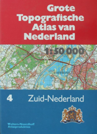 Wolters-Noordhoff Atlasproducties-Topografische Atlas van Nederland (4 delen)