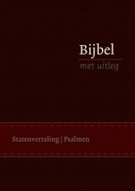 Bijbel met uitleg in Statenvertaling-Flexibele band, bruin, klein formaat (nieuw)