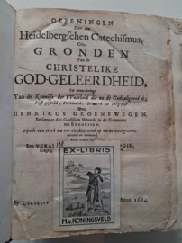 Groenewegen, Henricus-Oefeningen over den Heidelbergschen Catechismus