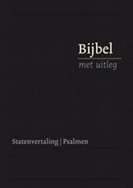 Bijbel met uitleg in Statenvertaling-Harde band, zwart, klein formaat (nieuw)