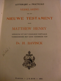 Henry, Matthew-Bijbelverklaring (compleet, 9 delen)