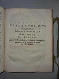 Wits, Hermannus-Oeffeningen over de Grondstukken van het Algemeyne Christelijke Geloove
