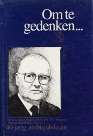 Verhoeks, Ds. W. (e.a.)-Om te gedenken...