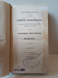 Siegenbeek, Matthijs-Geschiedenis der Leidsche Hoogeschool