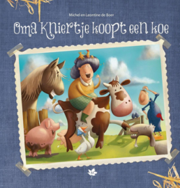 Boer, Michel en Leontine de-Oma Kniertje koopt een koe (kleurboek) (nieuw)