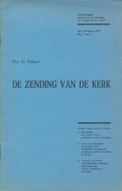 Fahner, Drs. G.-De zending van de kerk