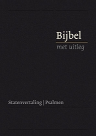 Bijbel met uitleg in Statenvertaling-Harde band, zwart, midden formaat (nieuw)