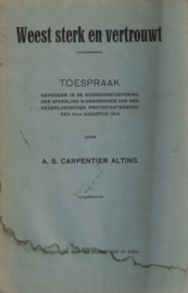 Carpentier Alting, A.S.-Weest sterk en vertrouwt